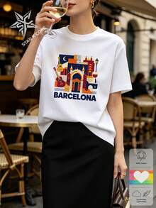 Women T-Shirts - 白色 - 查看 1