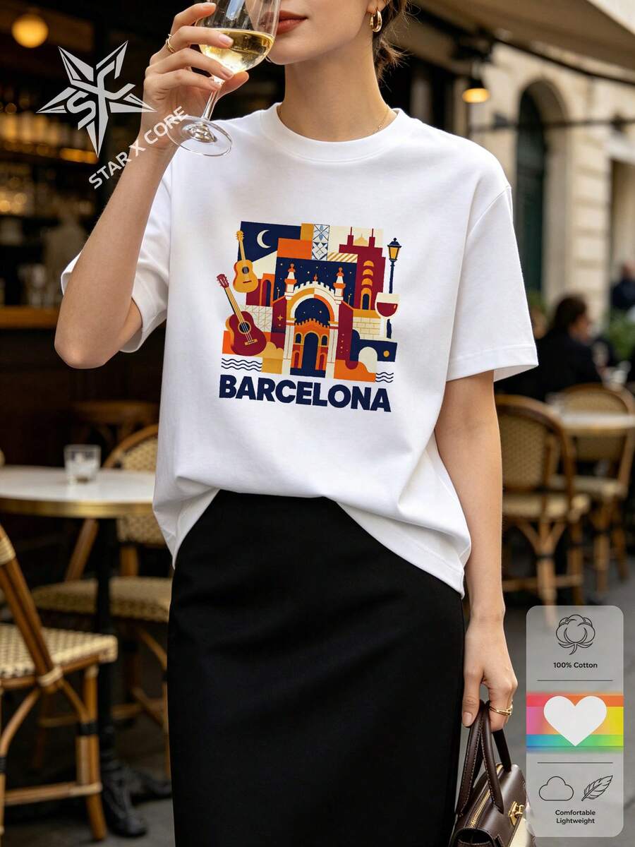Women T-Shirts - 白色 - 查看 1