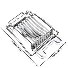 1pc Egg Slicer, Stainless Steel Wire Egg Cutter, Suitable For Hard-Boiled Eggs, Multi-Function Kitchen Tool, Can Be Used For Cutting Strawberries, Mushrooms, Salad, Etc., Stainless Steel Multi-Function Hard-Boiled Egg Slicer, Home Essential Gadget - Silver - View 5