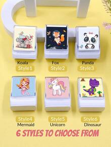 LICVIC Custom Name Clothing Stamp, Personalized Waterproof Clothing Stamp, Personalized Silicone Stamp, Cartoon Pattern Signature Stamp, Customizable Stamp - Multicolor - View 4