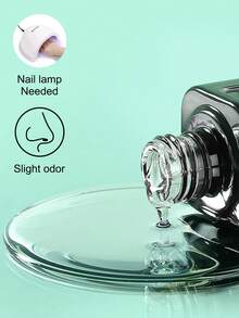 TOMICCA 2PCS 15ml Nail Glue FOR NAIL TIPS – Fast-Curing Under LED/UV Lamp, Soak-Off Removable, Long-Lasting Adhesive For Nail Art & DIY Home Salon - NAIL GLUE*2-15ml - View 2