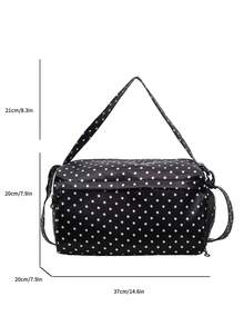 Women's Travel Bag, Sports Gym Bag, Fitness Bag With Wet/Dry Separation, Large Capacity Storage Training Bag, Handheld Crossbody Travel Bag, Carry-On Casual Hospital Discharge Bag - Black - View 9