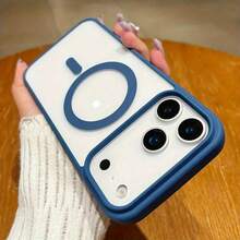 [Envío en 24h desde DE/FR/ES] Funda magnética para teléfono con carga inalámbrica, mate, semitransparente, con gran recorte para la cámara, a prueba de golpes, anti-huellas, regalo navideño para iPhone 17 17Air 16e 11-15 Plus Pro Max S21-S26 Ultra Edge Fe Plus, funda delgada y suave, regalo de cumpleaños para hombres y mujeres - Figura 4 - Ver 4
