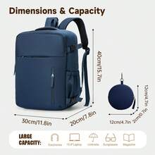 myco bags Wizz Air 機艙尺寸 40x30x20 cm 可轉換手提行李/登機包/短途旅行背包，可輕鬆放入座椅下方，便攜式 TSA 合規旅行/滾輪/機艙背包，適用於飛機/學校背包 - 彩色 - 查看 4