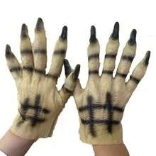 1 Pair/Horror Trick Horror Devil Vampire Monster Wolf Claw Gloves Halloween Ghost Gloves Show Cosplay Costume Props Holiday Props - Multicolor - View 2