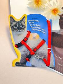 Cat Traction Rope I-Shaped Chest Back Cat Traction Rope Unrestricted Cat Anti Slip Chest Strap Pet Cat Rope Outdoor Walking Cat Artifact - Multicolor - View 17