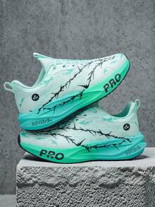 Women's Sports Shoes, Soft Upper, Thick Sole Anti-Slip Carbon Plate, Breathable Mesh Material; Combines Running Shoe Functionality And Casual Sports Style, Suitable For Spring/Summer 2026 Wear. - Hu Lan - View 19