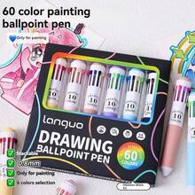 60/120 Colors Press-Type Multi-Color Ballpoint Pen Of 10-In-1 Colorful Ballpoint Pens - Press Smooth Rollerball Pen, Bullet Tip Ideal For Students And Prize Gifts - Sets - View 4