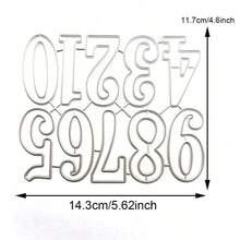 Arabic Numbers 0~9 Metal Cutting Dies For Card Making, Paper Embossing Die Cuts Kit Templates Supplies, Photo Frame Album DIY Scrapbooking Stencils Sets - DX992 - View 6
