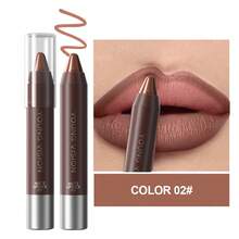 1 pieza Delineador de labios resistente al agua con aroma a chocolate mate, para un contorno de labios preciso para uso diario, festivales, fiestas y maquillaje de escenario - Multicolor - View 7