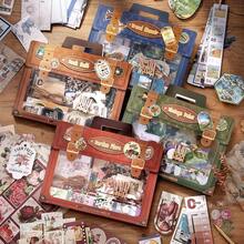 Kit Perlengkapan Scrapbook dengan Kertas Dekorasi, Stiker, Label, Kartu Gantung Tidak Beraturan, Pembatas Buku, Klip & Tali Rami, Perlengkapan Kerajinan Tangan Vintage, Kit Jurnal Estetik untuk Bullet Junk Journal, Kolase Kerajinan Perencana Album - Perlengkapan Scrapbook Kit - View 13