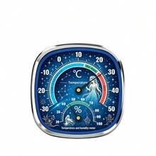 12 Zodiac Signs Office Climate Monitoring Temperature & Humidity Meter, Dual Dial Separate Temperature & Humidity Scales, Long-Lasting Mechanical Movement Maintenance-Free, Small Desktop Humidity Meter For Study And Closet - Mechanical Thermometer and Hygrometer - View 13