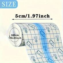 YITAPE 1 Roll White Waterproof Transparent Tape, PU Material, Odorless Easy-Tear Multi-Functional, Suitable For Swimming, Showering, Tattoo Protection - A - View 7