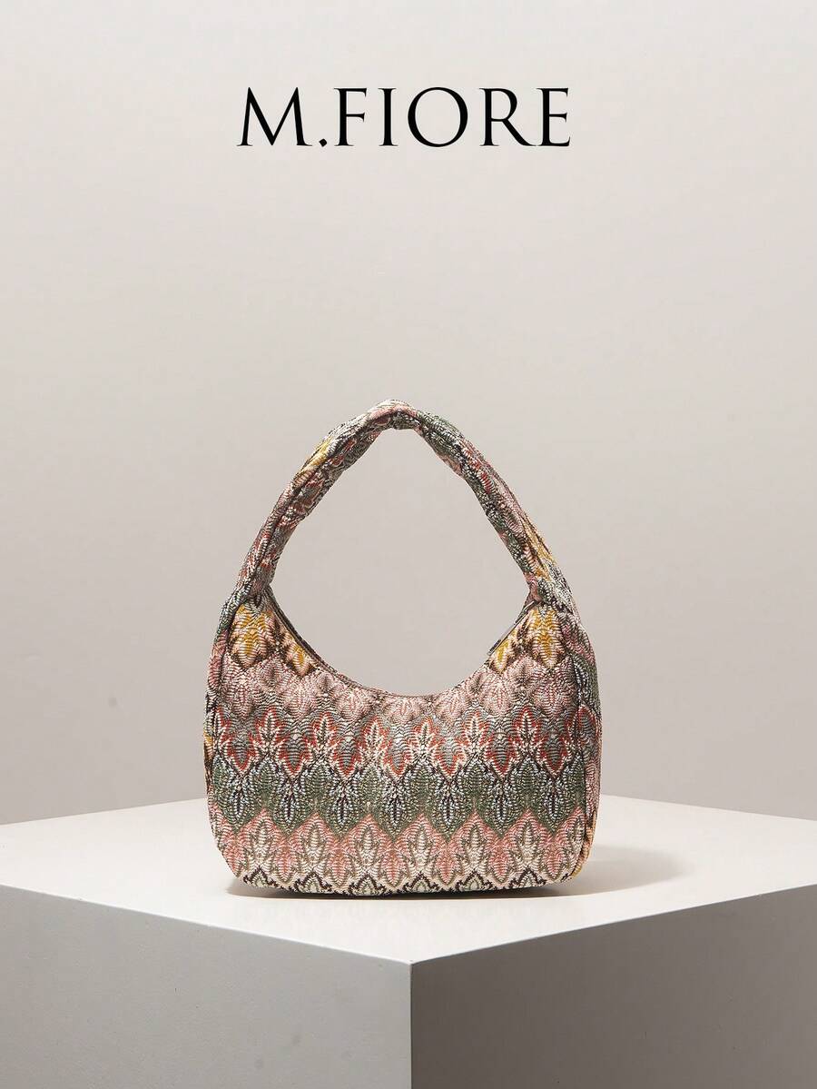 (Motif aléatoire) Sac à main pour femmes, sac de style bohème, floral populaire, style bohème, vintage, essentiel de voyage, essentiel de croisière, portefeuille élégant pour femmes, cadeau pour femmes - Multicolore - Voir 1