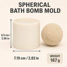 4 Shapes Bath Bomb Mold 3D Heart Flower Round Disc Sphere Shampoo Press Bar Mold DIY Solid Plastic Handmade Soap Mould Round Ball Shaped Shampoo Soap Mold Soap Making - Bath Bomb Mold - View 16