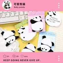 1 Pack 30 Sheets Creative Cartoon Cute Panda Design Sticky Notes, Removable Memo Pad, Suitable For Office And School Supplies, Cute Animal Stationery - one-size - View 4