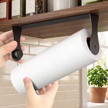 No-Drill Wall-Mounted Paper Towel Holders,Kitchen Paper Towel Organizer, Suitable For Bathrooms And Rvs, Multi-Purpose Hanging Organizer, Can Hold Cling Film, Space-Saving Modern Design - Multicolor - View 8