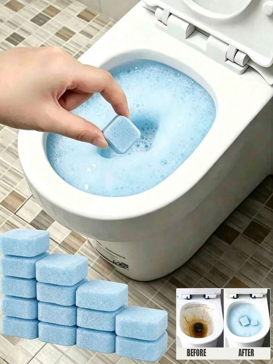 马桶清洁片 - 马桶泡腾清洁片，强效去除尿渍马桶清洁片，马桶清洁片，马桶泡腾清洁片，高效除垢剂，马桶清洁剂和马桶泡腾片，适用于马桶座圈。也适用于洗衣机。