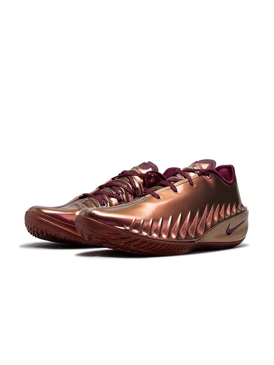 Nike Air Zoom G.T. Cut 4 USA男鞋百搭運動防滑耐磨低筒籃球鞋 - 褐色紫色 - 查看 1