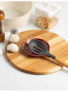 1pc Japanese Style Ceramic Spoon Holder, Water Drop Glazed Kitchen Utensil Rack, Suitable For Spoons, Ladles And Cooking Utensils, Countertop Spoon Holder, Tea Table Accessory, Coffee Bar Decor, Home Kitchen Decoration - Multicolor - View 6