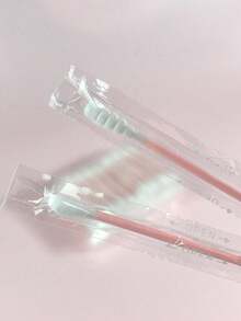 50pcs Individually Wrapped Dual-Ended Spiral Cotton Swabs, Disposable Portable Cotton Buds With Paper Stem, One Round Head And One Pointed Head, Can Be Used For Precise Application, Earwax Removal, Makeup Removal, Beauty, Convenient For Travel And Carrying - Multiple Styles - View 4