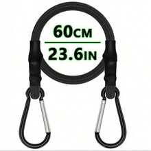 Elastic Rope With Diamond Buckle, Black High-Quality Rubber Stretch Elastic Rope With Diamond Buckle Hook, Suitable For Outdoor Tents, Luggage Racks, Camping, Cargo, Bicycles, Transportation, Storage - Multi-color - View 5