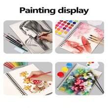 3pcs Sketchbook Set, Spiral Bound Drawing Notebook With 2 Sketching Pencils, 30 Sheets Of Acid-Free Art Paper, Creative Drawing Book For Artists And Beginners, Perfect Gift For Christmas, Easter And Special Occasions,Enhancing Creativity, Beautifully Designed - One Size Fits All - View 5