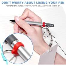 1pc/6pcs Retractable Badge Holder - Lanyard Pen Clip, Nurse ID Holder, Office And Hospital Accessories - A - View 5