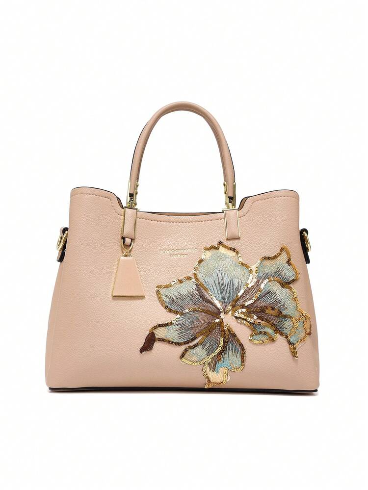 Dedoo Light Luxury Fashion Versatile Multi-Compartment Large Capacity Handbag & Crossbody Bag - Khaki - View 3