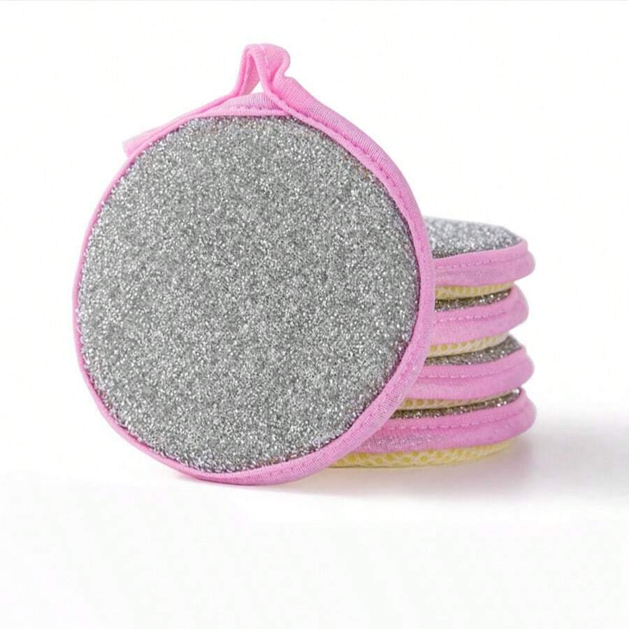 Dishwashing Sponge Scrubber Double-Sided Sponge Brush Magic Cleaning Cloth Non-Stick Oil Dishcloth Scrubbing Pad - Sponge - View 1