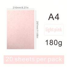 20 Sheets Colorful Cardstock A4 Paper/Thickened Colored Paper, Paper Cutting, Folding, Handmade Paper Material, A4 Craft Paper, Art Greeting Cards, Handwritten Newspaper - Multicolor - View 7