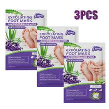 Foot Mask 3pcs Lavender And Aloe Vera Exfoliating Foot Mask, Dead Skin Removal, Moisturizing And Nourishing For Rough And Dry Feet With Lactic Acid, Urea And Malic Acid - 3-pack - View 12