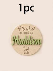Custom Wooden Name Sign, Personalized Birth Plaque, Room Decor, Customized Name Board, Customizable Keepsake Gift, Boy, Girl, Family, Mother, Friend, Wall Art - Style a - View 13