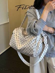 Women's Travel Sports Gym Bag With Wet Dry Separation, Large Capacity Handheld Crossbody Training Bag, Carry-On Travel Bag, Casual Hospital Discharge Bag - Beige - View 5