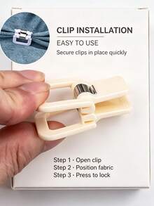 5/10 piezas Mini Clips Multifunción, Diseño de Pie y Colgante, Clips Antideslizantes para Pantalones, Clips Ajustables para Encuadernación de Papel, Adecuados para Ropa y Oficina - acortar - Ver 6