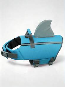 Chaleco salvavidas para perro, traje de baño de alta flotabilidad para perro pequeño, chaleco salvavidas ajustable y reflectante, alta visibilidad, adecuado para nadar, remar, deportes al aire libre - Azul - Ver 2