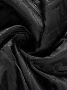 Jaket Jas Pria Campuran Wol, Jaket Kasual Warna Polos dengan Saku & Kancing Depan Lengan Panjang, Pakaian Musim Gugur/Musim Dingin - Hitam - View 5