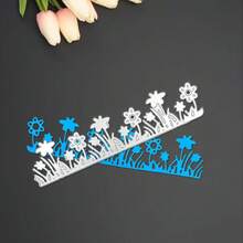 1pc Prairie Pattern Mold, DIY Scrapbook Photo Album And Embossing Template, Back To School, Halloween, Christmas Decoration, Suitable For Multiple Occasions, Handmade Invitation Card, Party Greeting Card Making Tool, Cardstock Cutting Craft, Gift Card Making Template Die Cut, Suitable For Multiple Occasions, Surprise Gift For Friends! - Multi-color - View 2