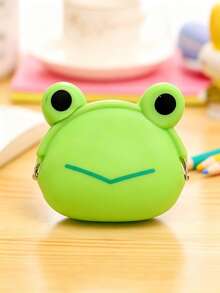 Cute Cartoon Animal Coin Purse With Snap Closure;Silicone Pouch Suitable For Storing Coins,Cables,And Earbuds,Purse Essentials Items,Halloween,Wallet - Multicolor - View 9