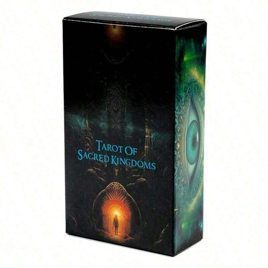 1 buah Tarot Kerajaan Suci Kartu Tarot Misterius Kartu Permainan Ramalan untuk Pesta dan Pertemuan - Hitam - View 1