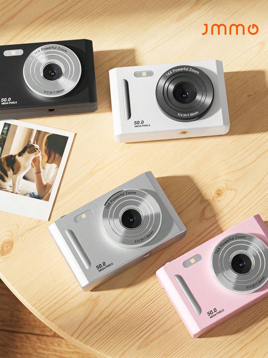 2-In-1 High Definition Digital Camera With Dual CCD Sensors, Vintage Style For Travel Photography, 2 Styles Available (Includes 32GB Memory Card), Great Gift For Students, Christmas, Halloween, Thanksgiving, Birthdays - Camera + Memory Card - View 1