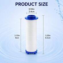 Tatukiko 18 cái lõi lọc vòi sen, lõi lọc thay thế vòi sen ion 3.35 inch, lõi lọc nước cho vòi sen cầm tay - Lõi lọc 8cm - Xem 2