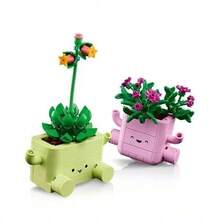 LEGO Flower Plants Series 11506 Rock Potted Plants Desktop Decoration Building Blocks Toy Collection - Multicolor - View 5