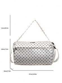 Women's Travel Sports Gym Bag With Wet Dry Separation, Large Capacity Handheld Crossbody Training Bag, Carry-On Travel Bag, Casual Hospital Discharge Bag - Beige - View 11