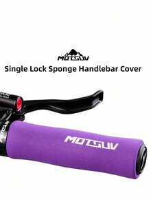MOTSUV Single Lock Sponge Bicycle Handlebar Grips Set With Silicone Brake Lever Covers, Multi-Color MTB Handlebar Kit - Multicolor - View 5