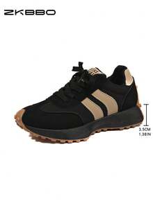 ZKBBO Women's Retro Sports Casual Shoes, Comfortable All-Season Fitness Walking Running Workout Sneakers - Black - View 7