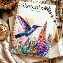 1pc A5 Bird Sketchbook, Best Gift Choice For Art Enthusiasts - Watercolor Bird - View 4