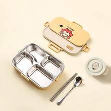 304 Stainless Steel Bento Box Adult, Microwavable Lunch Containers, Bento Box With Lunch Bag, Divided Food Storage Containers, Bento Box With Soup Container, Portable Insulated Lunch Box, Student School Travel Food Containers - Multicolor - View 21