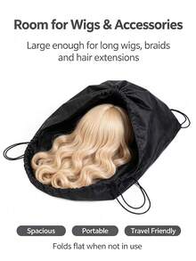 1/3/6pcs Wig Storage Bags, Large Size Colorful Drawstring Storage Bags, Used For Wig Storage, Wig Preservation, Wig Dust-Proof, Also Suitable For Home And Travel Storage - View 5