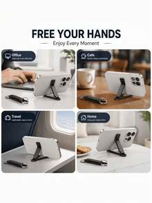 Giá đỡ điện thoại di động gấp gọn, móc khóa mini giữ điện thoại kèm kẹp lò xo, giá đỡ du lịch nhỏ gọn, tương thích với Apple và tất cả smartphone lên đến 20.32cm - Nhiều màu - Xem 9